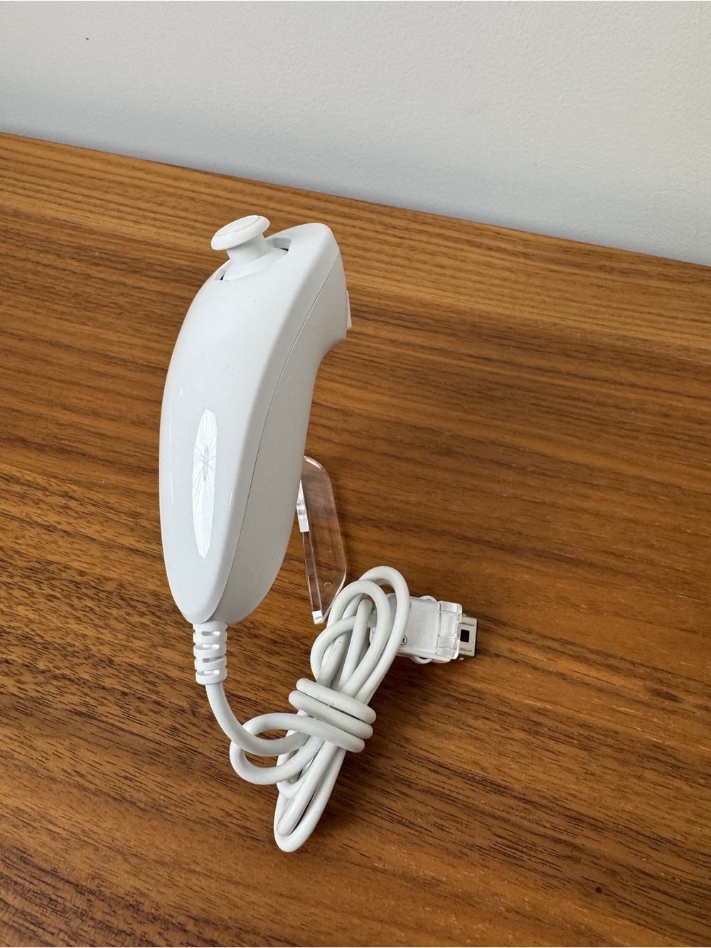 Official Nintendo Wii White Wired Nunchuk-Style Game Controller Accessory